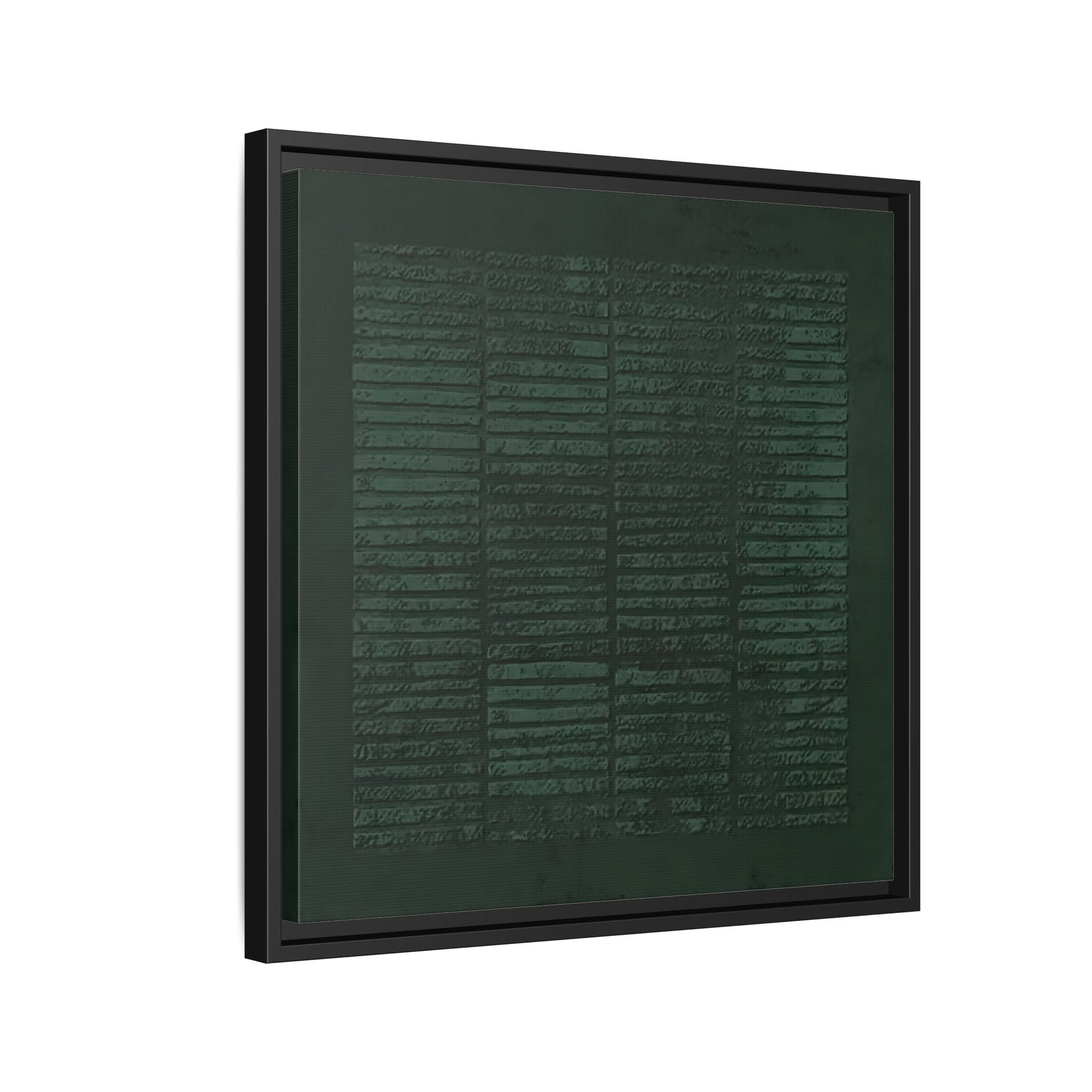 Modern Japanese Green Canvas Print - Framed Wabi - Sabi Abstract Wall Art - YesArtYes