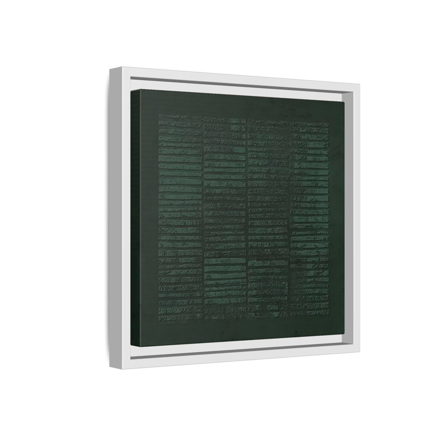 Modern Japanese Green Canvas Print - Framed Wabi - Sabi Abstract Wall Art - YesArtYes