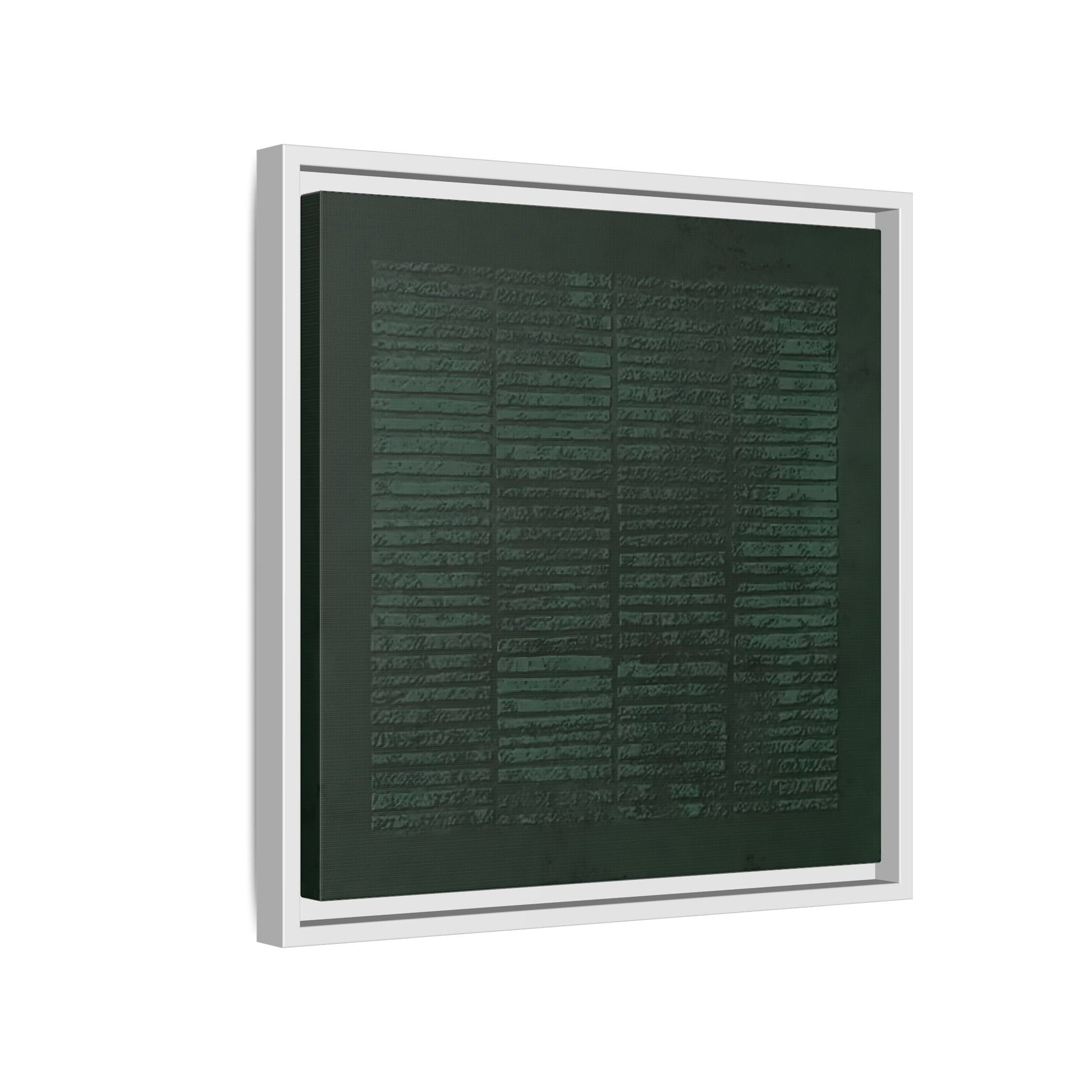 Modern Japanese Green Canvas Print - Framed Wabi - Sabi Abstract Wall Art - YesArtYes