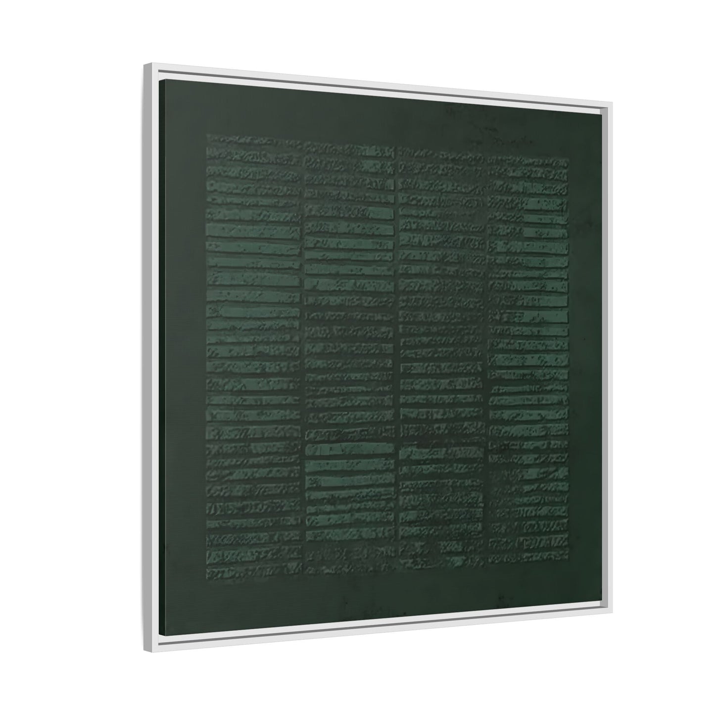 Modern Japanese Green Canvas Print - Framed Wabi - Sabi Abstract Wall Art - YesArtYes