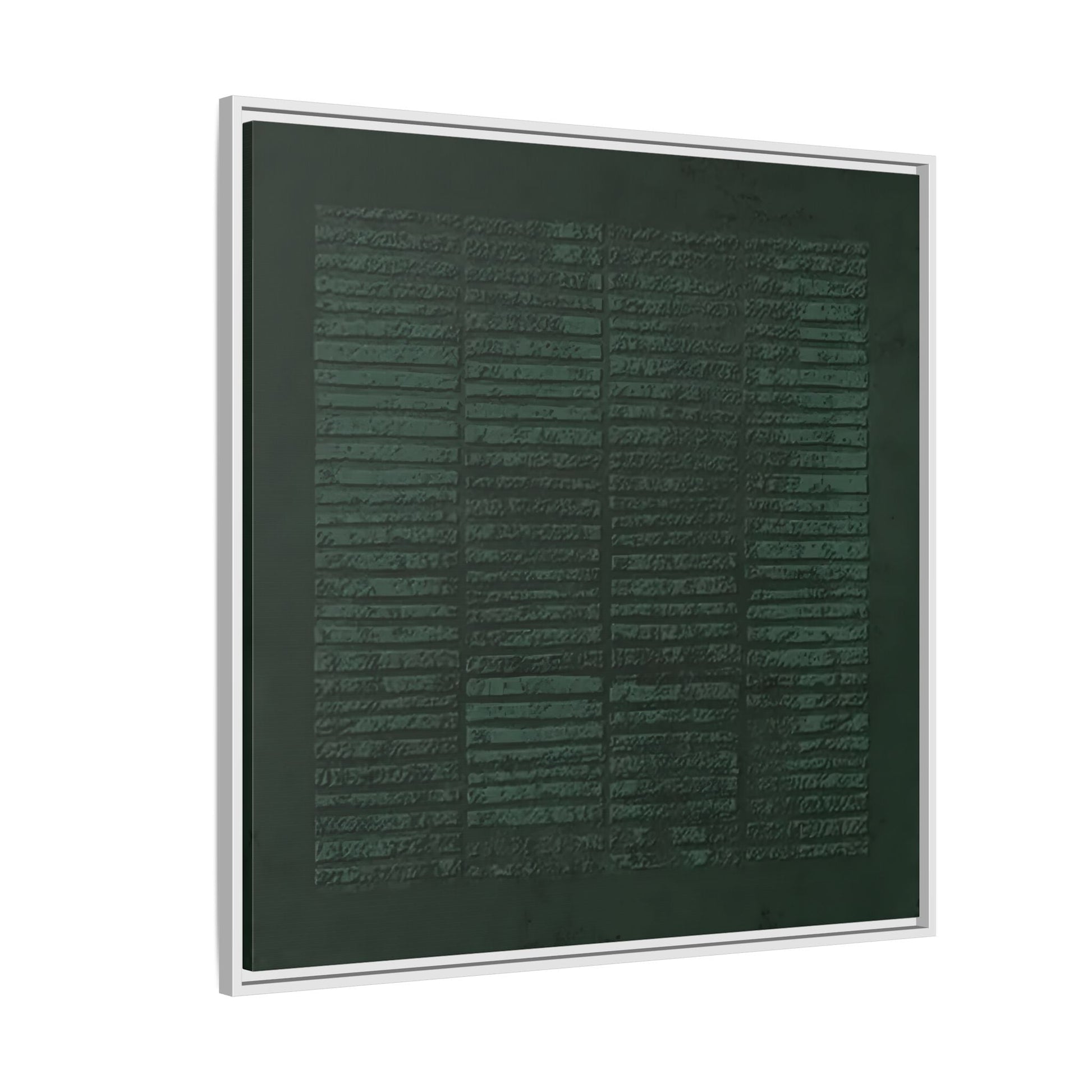 Modern Japanese Green Canvas Print - Framed Wabi - Sabi Abstract Wall Art - YesArtYes