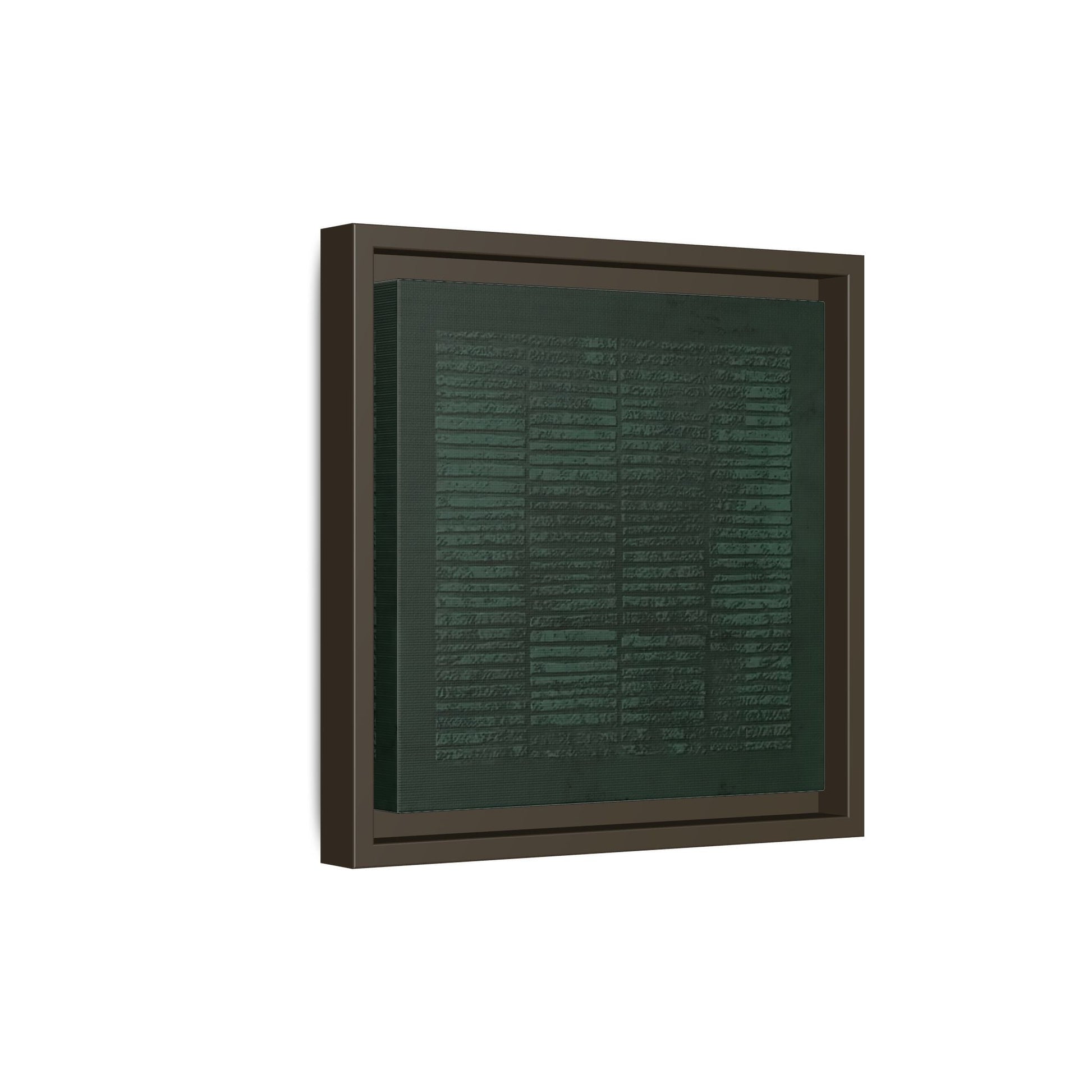 Modern Japanese Green Canvas Print - Framed Wabi - Sabi Abstract Wall Art - YesArtYes