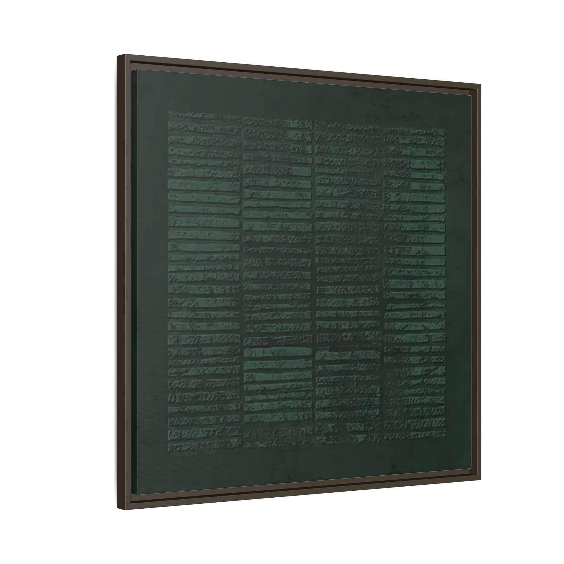 Modern Japanese Green Canvas Print - Framed Wabi - Sabi Abstract Wall Art - YesArtYes