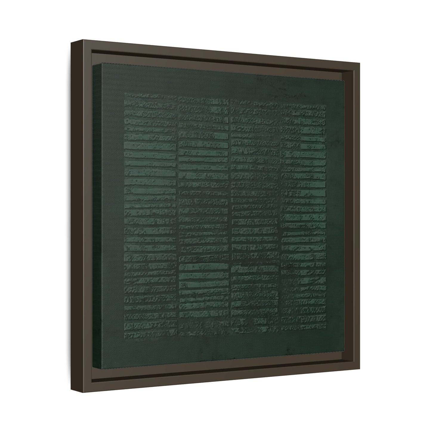 Modern Japanese Green Canvas Print - Framed Wabi - Sabi Abstract Wall Art - YesArtYes