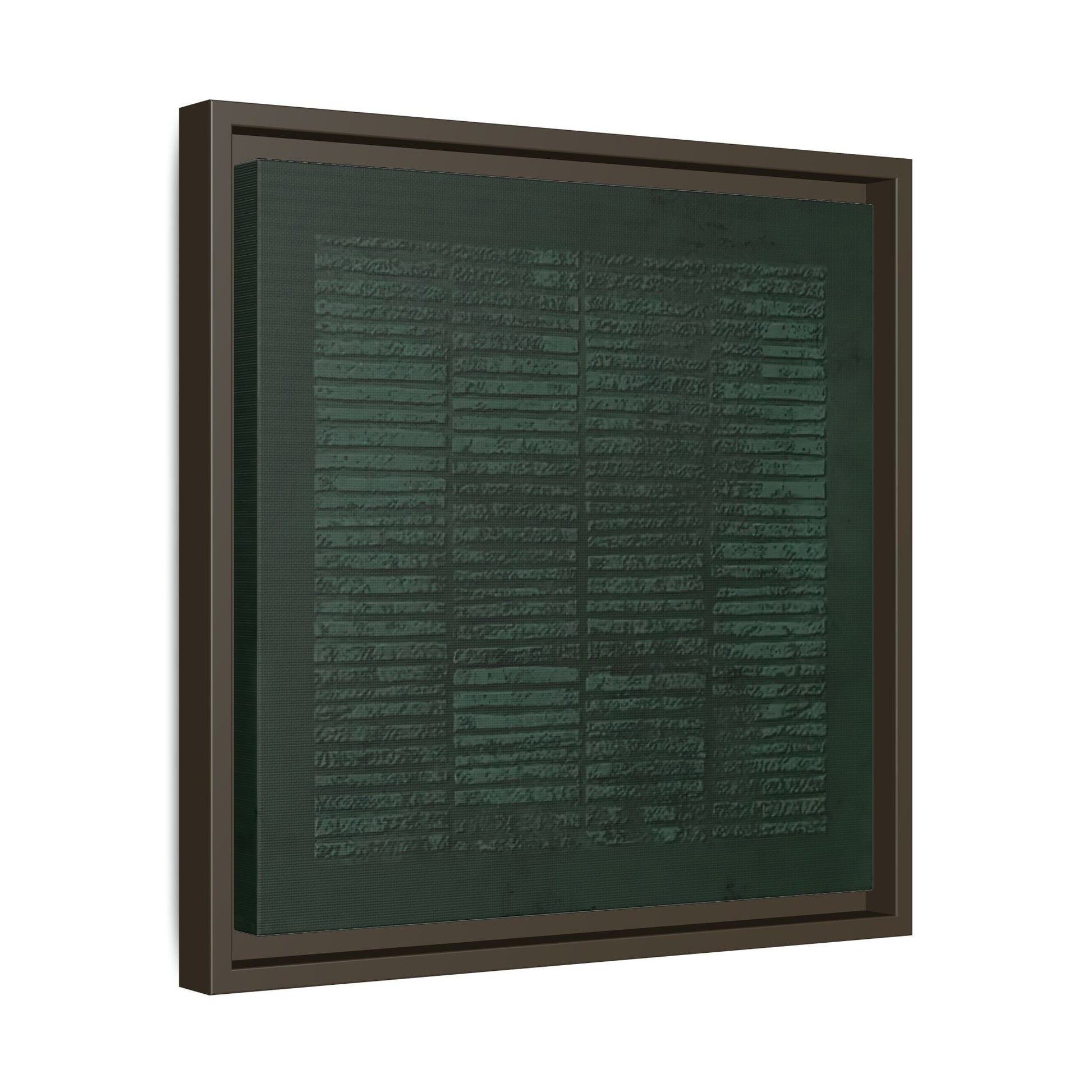 Modern Japanese Green Canvas Print - Framed Wabi - Sabi Abstract Wall Art - YesArtYes