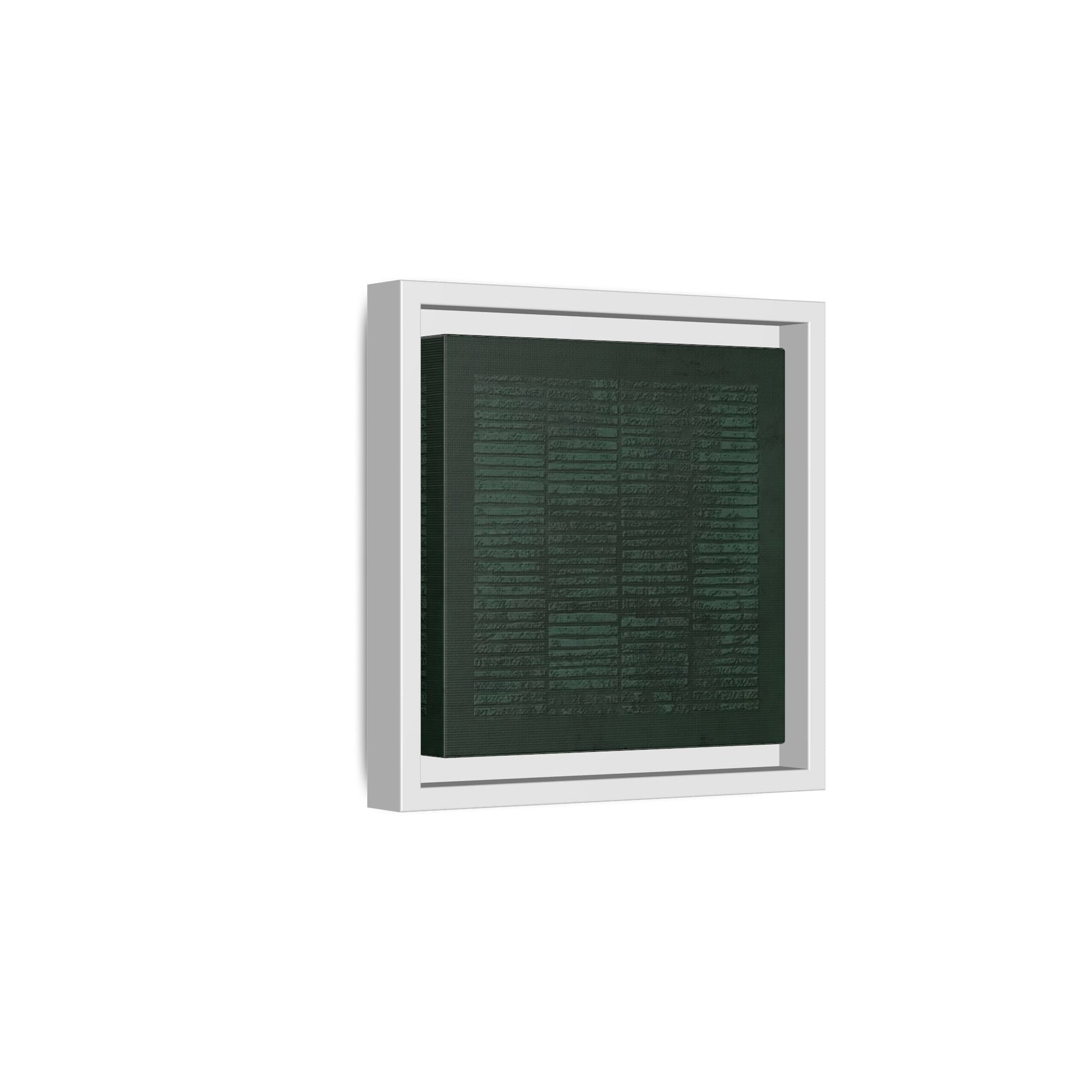 Modern Japanese Green Canvas Print - Framed Wabi - Sabi Abstract Wall Art - YesArtYes