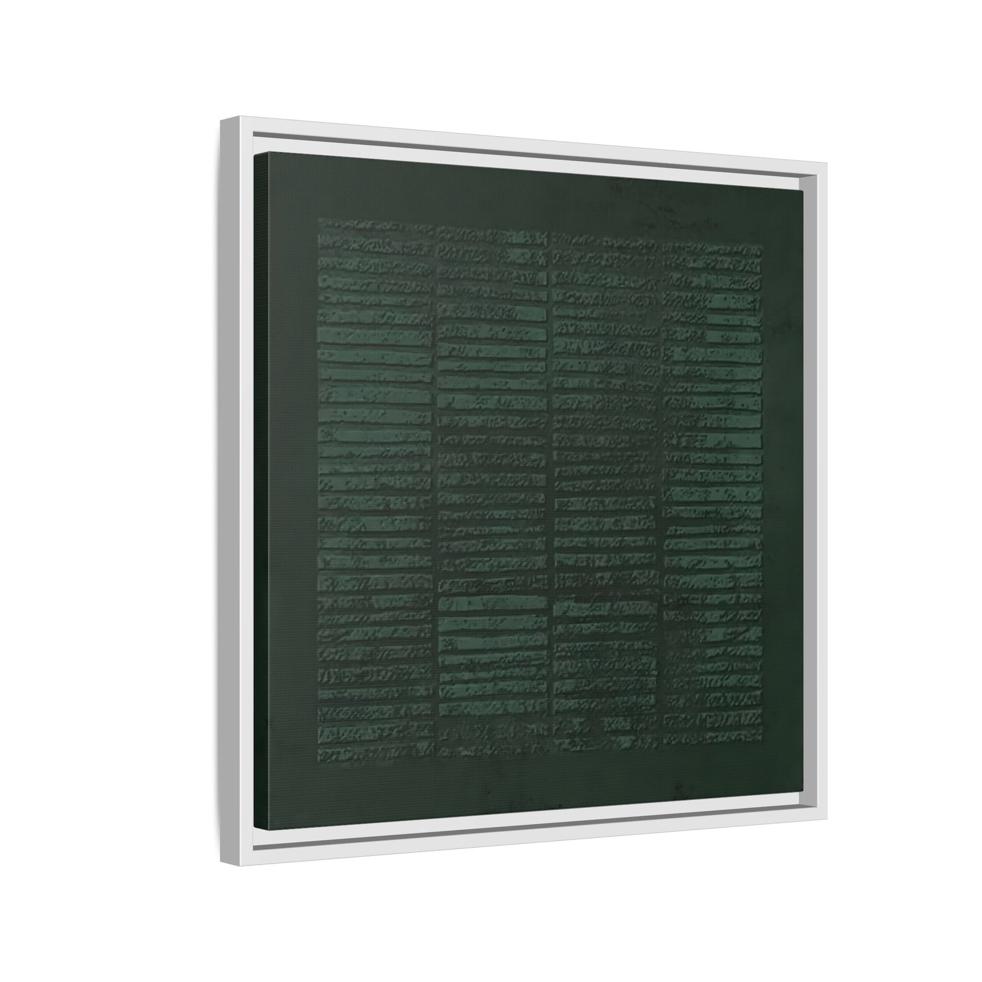 Modern Japanese Green Canvas Print - Framed Wabi - Sabi Abstract Wall Art - YesArtYes