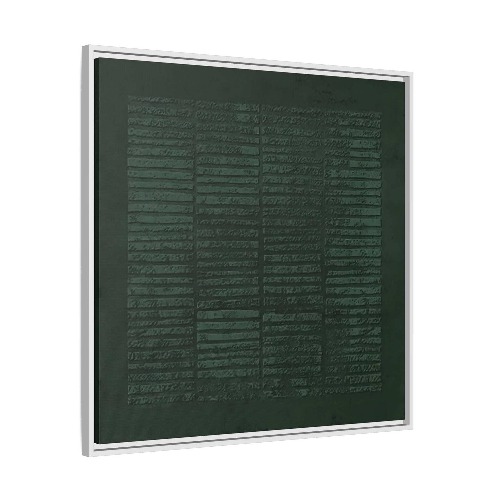 Modern Japanese Green Canvas Print - Framed Wabi - Sabi Abstract Wall Art - YesArtYes