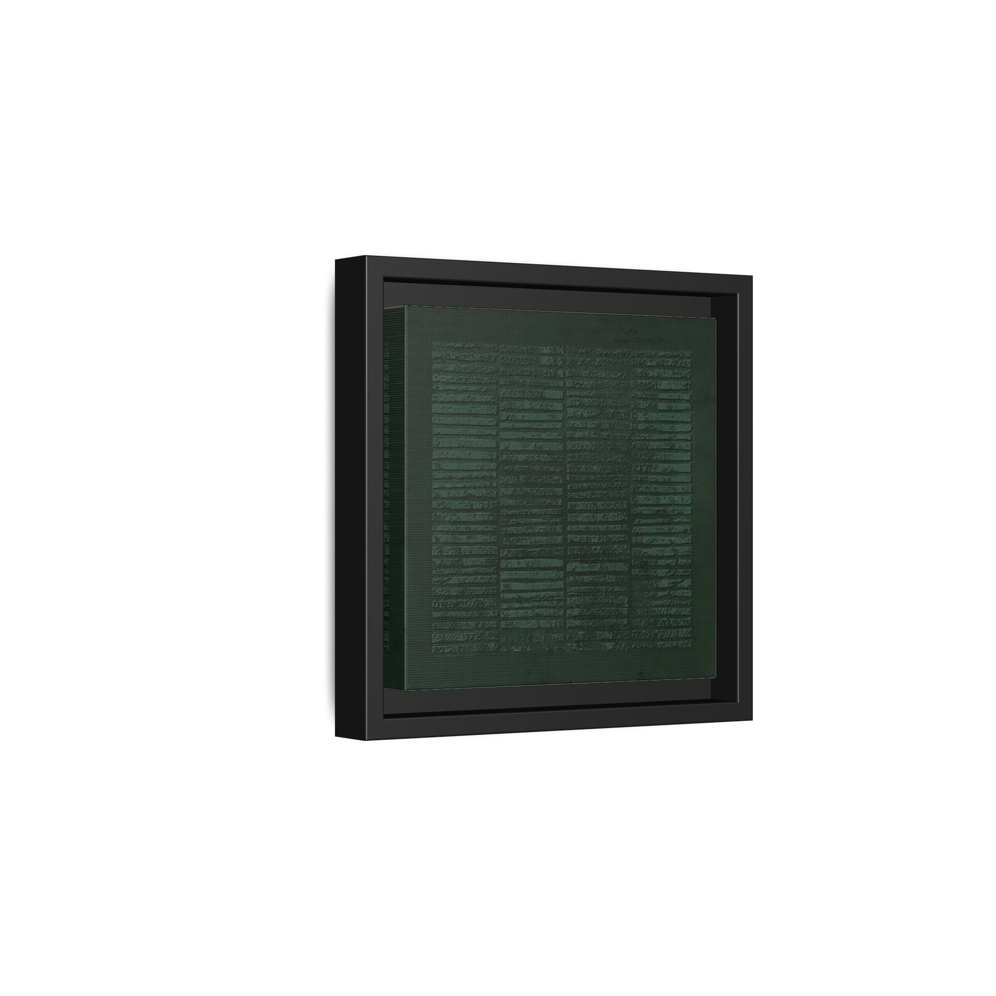 Modern Japanese Green Canvas Print - Framed Wabi - Sabi Abstract Wall Art - YesArtYes