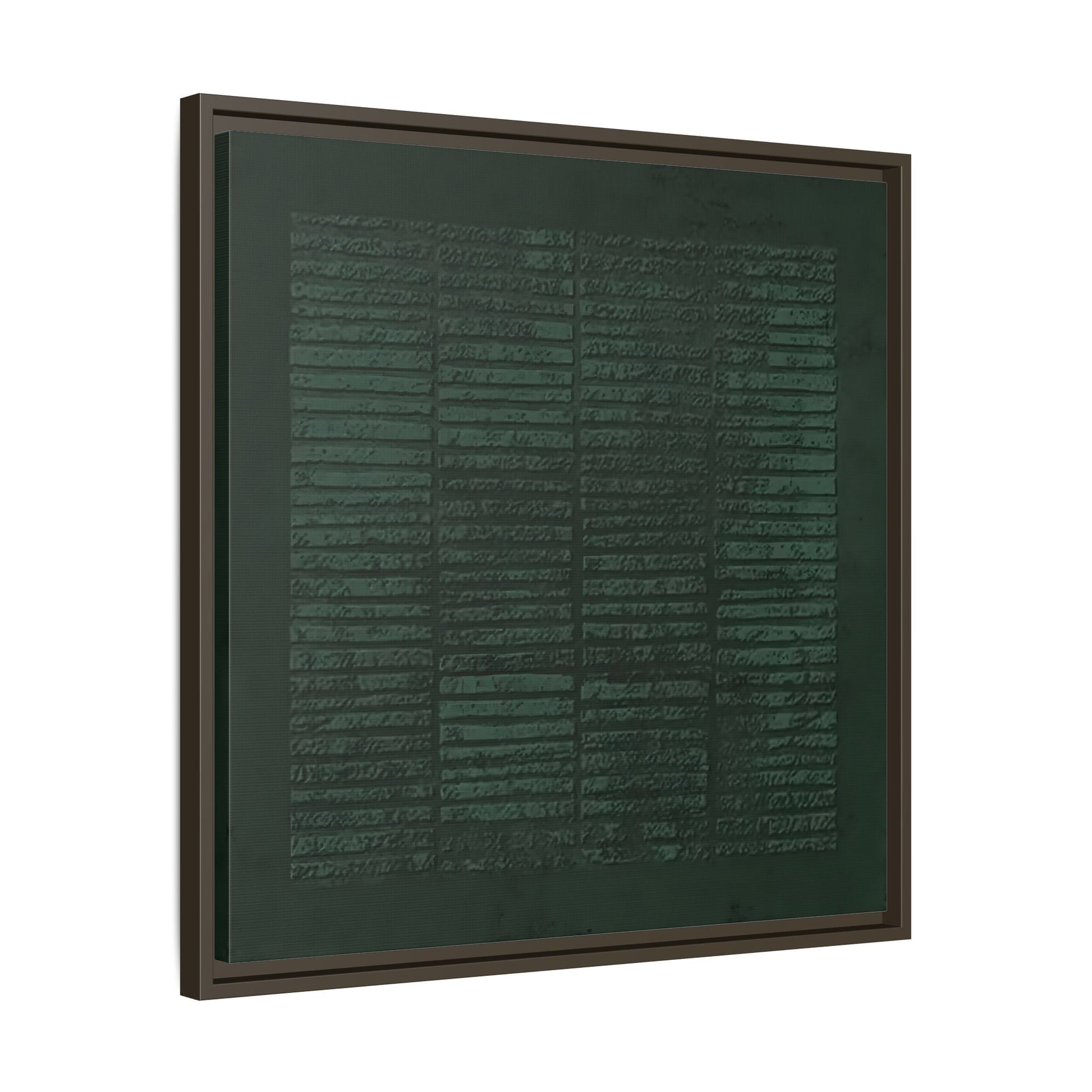 Modern Japanese Green Canvas Print - Framed Wabi - Sabi Abstract Wall Art - YesArtYes