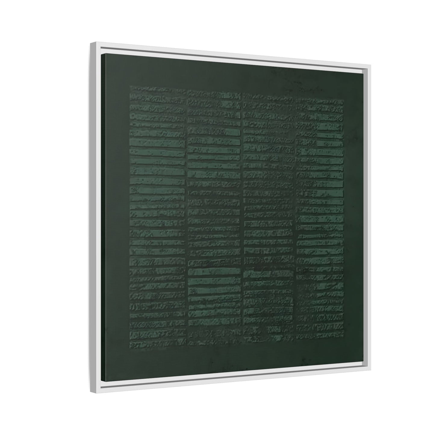 Modern Japanese Green Canvas Print - Framed Wabi - Sabi Abstract Wall Art - YesArtYes