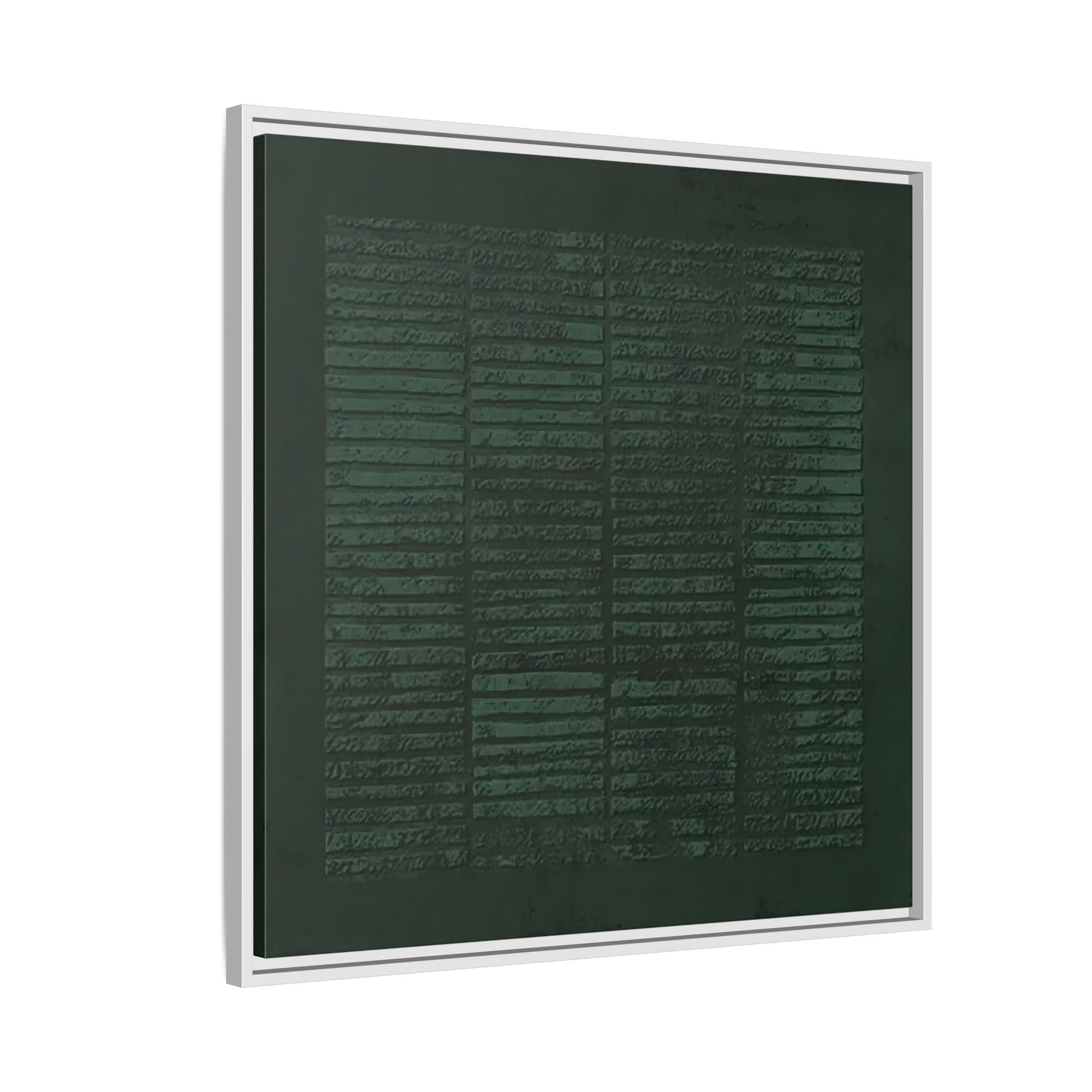 Modern Japanese Green Canvas Print - Framed Wabi - Sabi Abstract Wall Art - YesArtYes