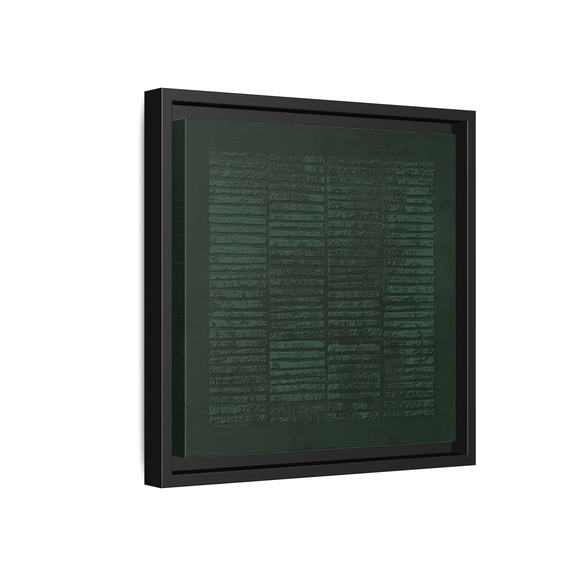 Modern Japanese Green Canvas Print - Framed Wabi - Sabi Abstract Wall Art - YesArtYes