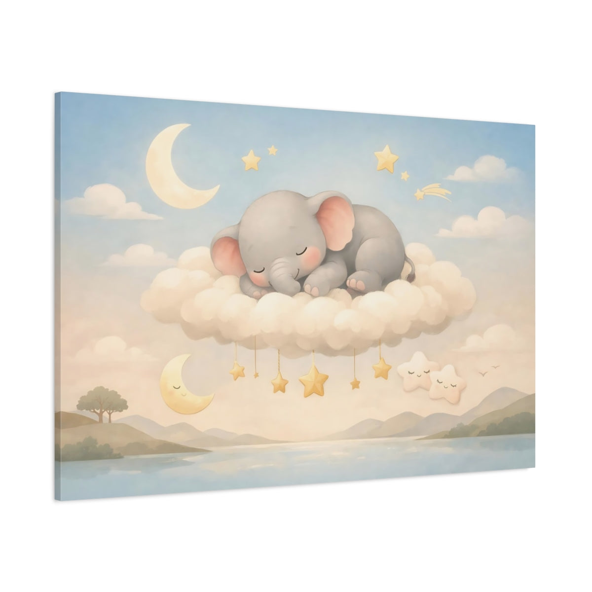Modern Nursery Art shown as stretched canvas wall art