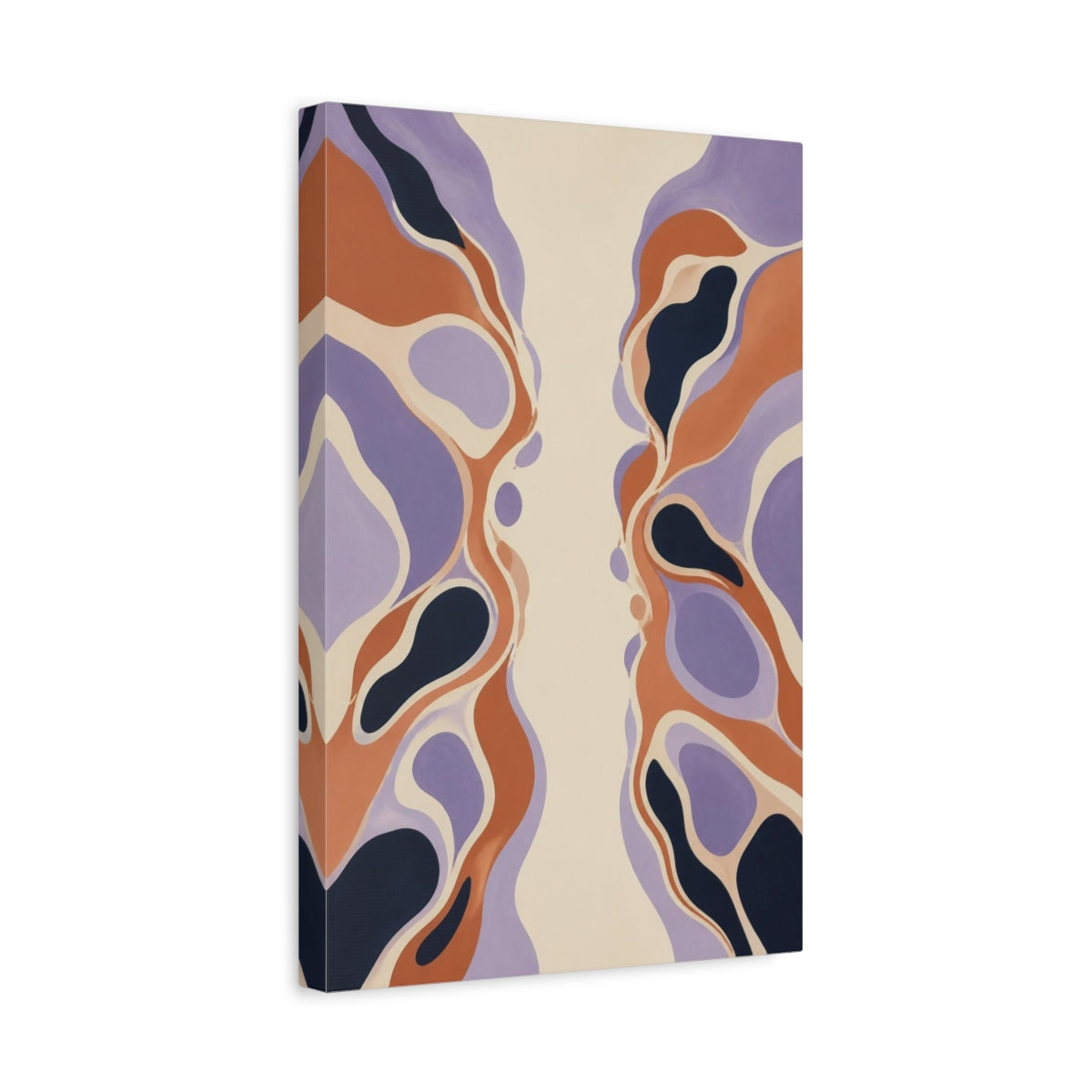 Side Mockup 4. Modern Organic Shapes shown as canvas print