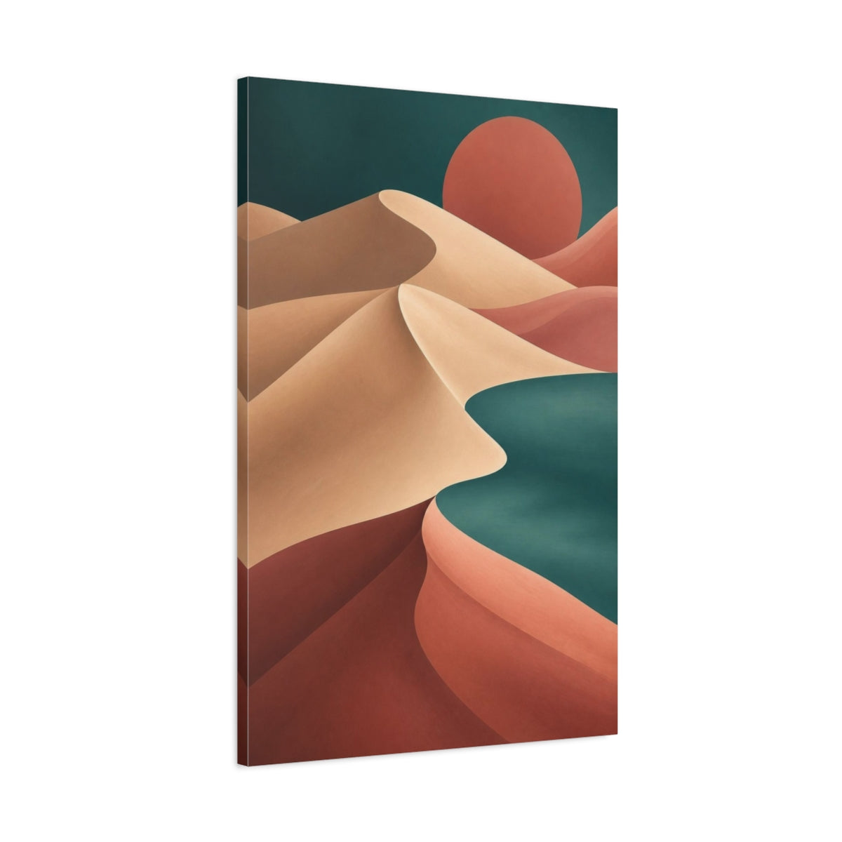 Main Mockup. Modern Sand Dunes shown as canvas print