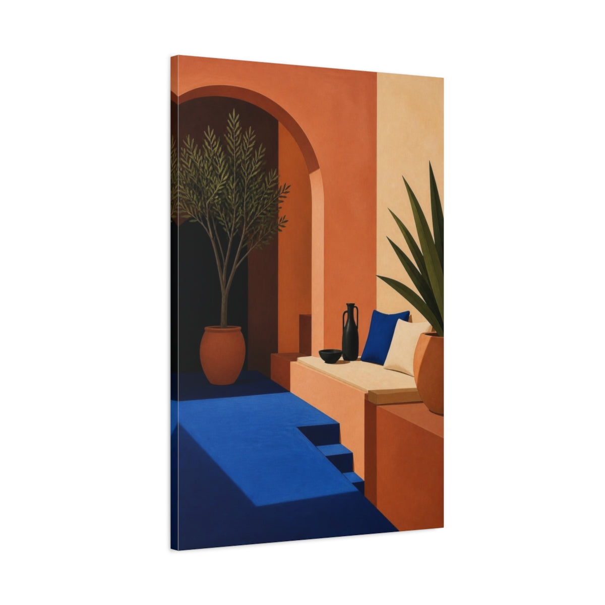 Main Mockup. Modern Terracotta Arch shown as canvas print