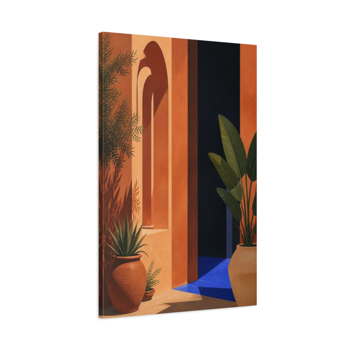 Main Mockup. Modern Terracotta Archway shown as canvas print