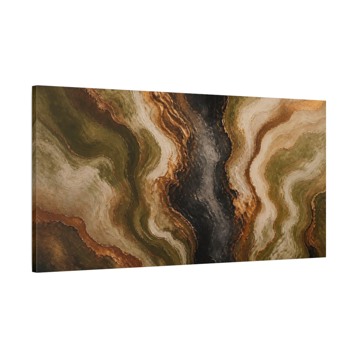 Main Mockup. Modern Topographic Basin shown as canvas print