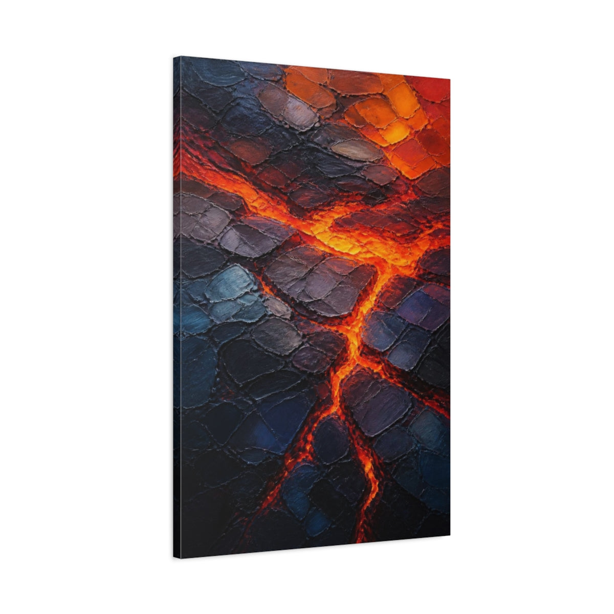 Main Mockup. Molten Lava Fissures shown as canvas print