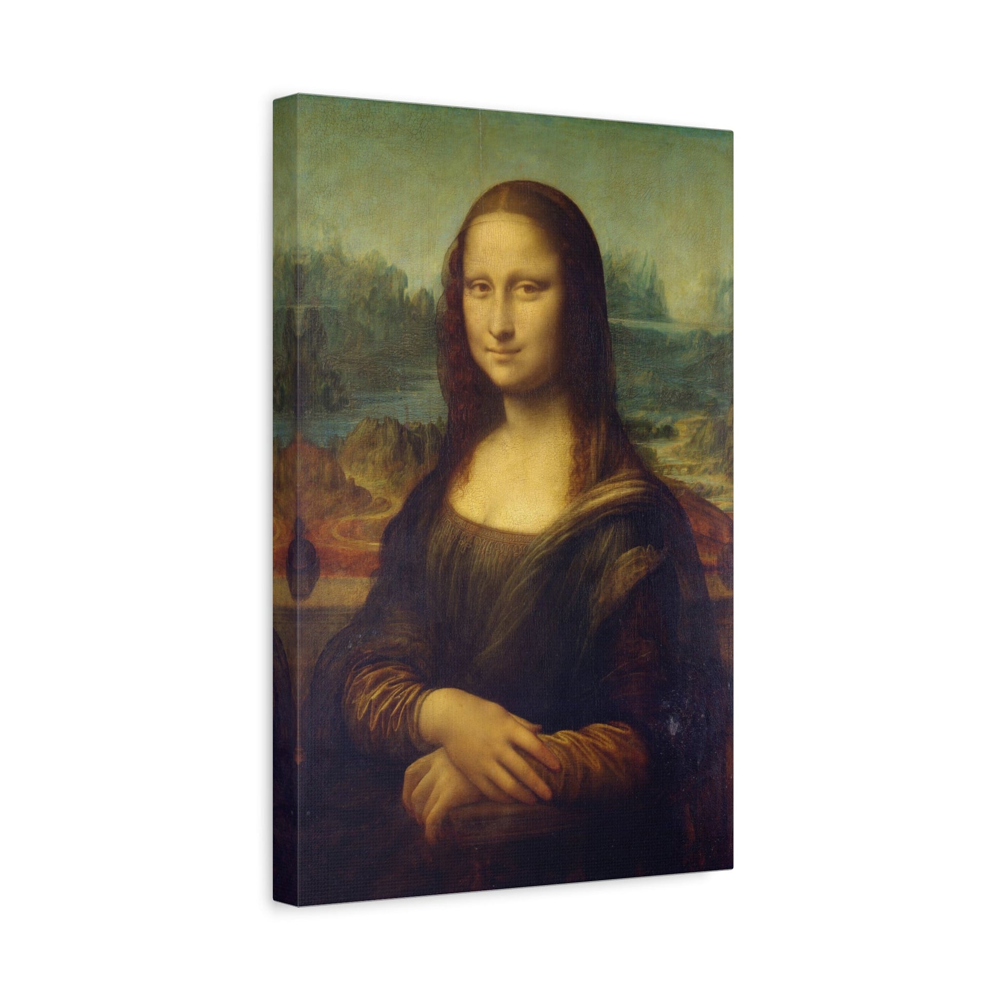 Mona Lisa Canvas Wall Art Print Reproduction - Famous Leonardo da Vinci Masterpiece