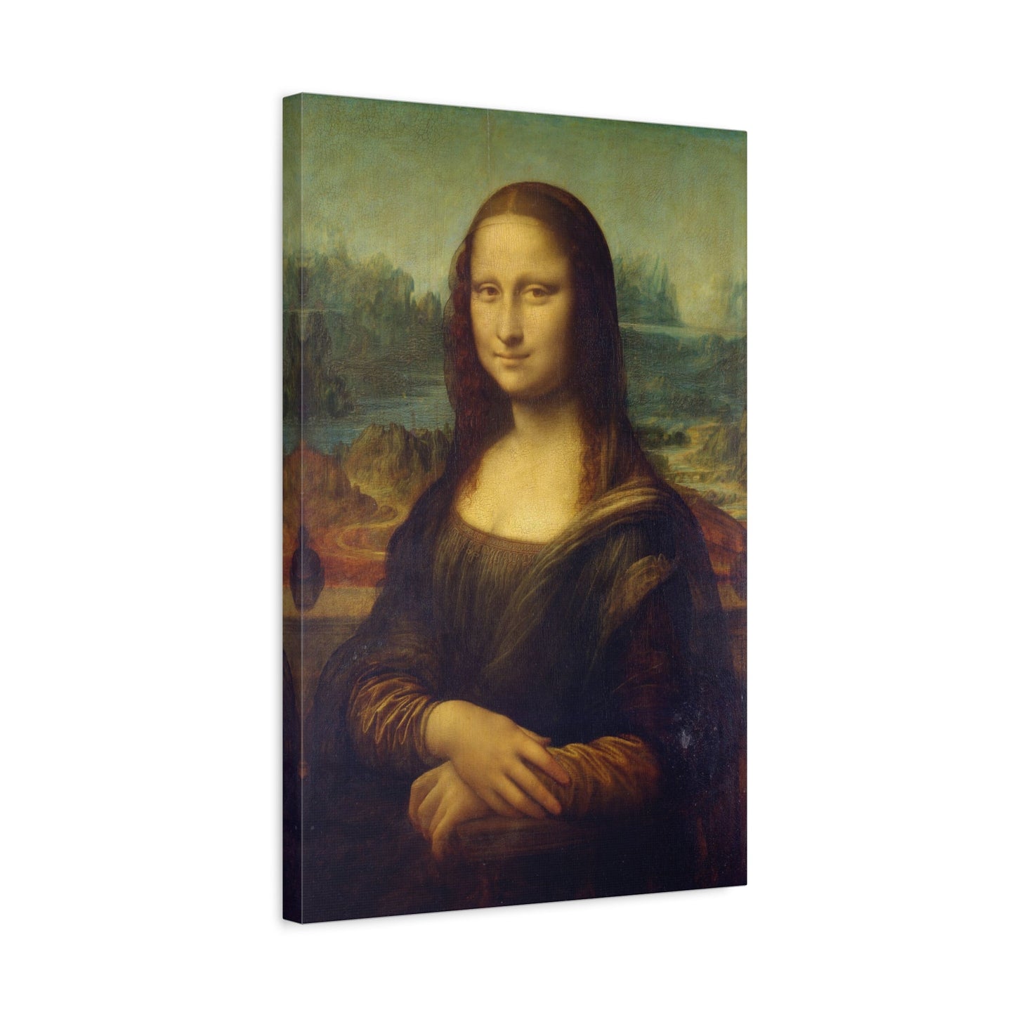 Mona Lisa Canvas Wall Art Print Reproduction - Famous Leonardo da Vinci Masterpiece