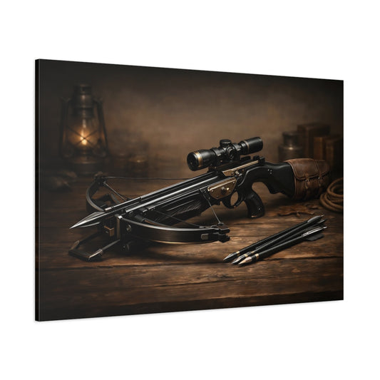 Mono Luxury Crossbow shown as stretched canvas wall art
