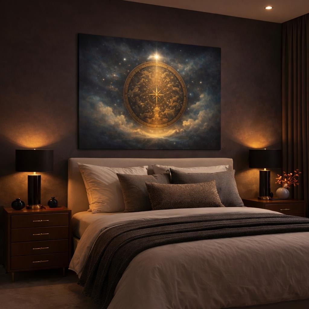 Moody Star Map Celestial - Canvas Wall Art Print - YesArtYes