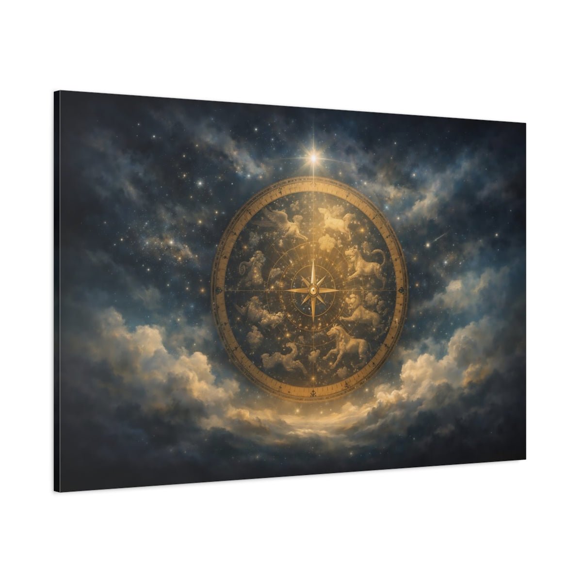 Moody Star Map Celestial - Canvas Wall Art Print - YesArtYes