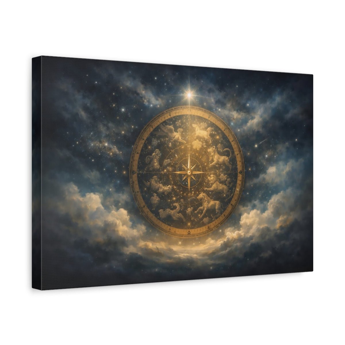 Moody Star Map Celestial - Canvas Wall Art Print - YesArtYes