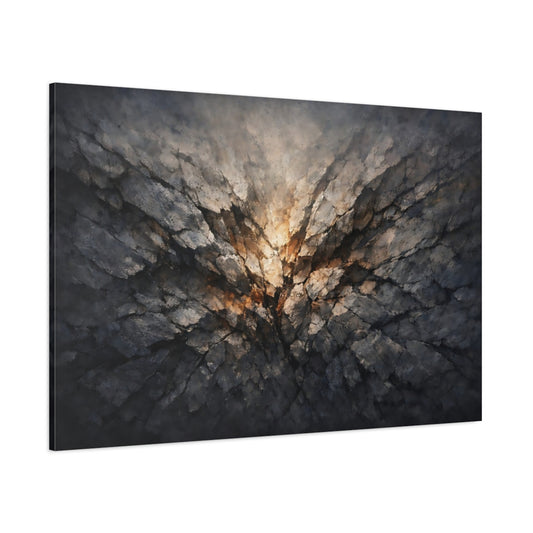 Moody Stone Texture shown as stretched canvas wall art