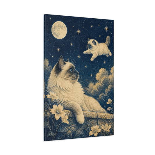 Main Mockup. Moonlit Ragdoll Pets shown as canvas print