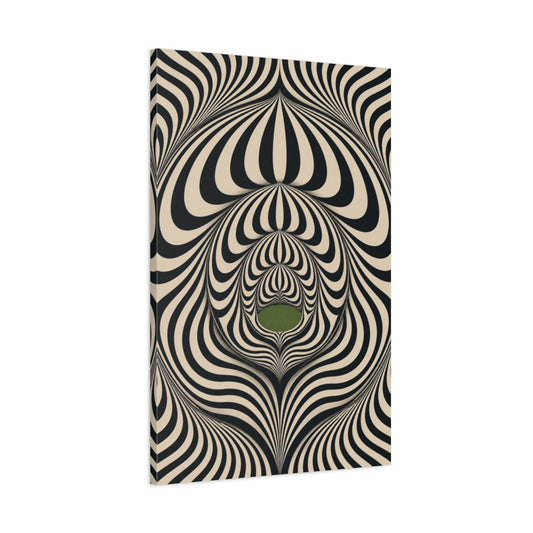 Main Mockup. Moss-Green Lake Illusion shown as canvas print