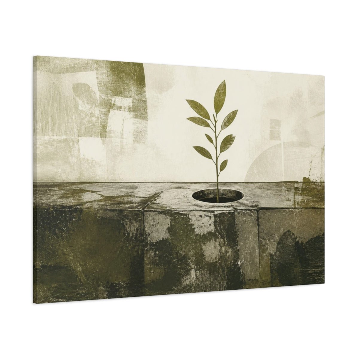 Motivation Sapling Rising Canvas Print – Living Room, Above Couch - YesArtYes