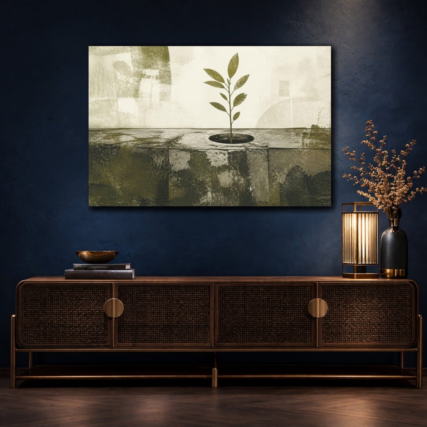 Motivation Sapling Rising Canvas Print – Living Room, Above Couch - YesArtYes