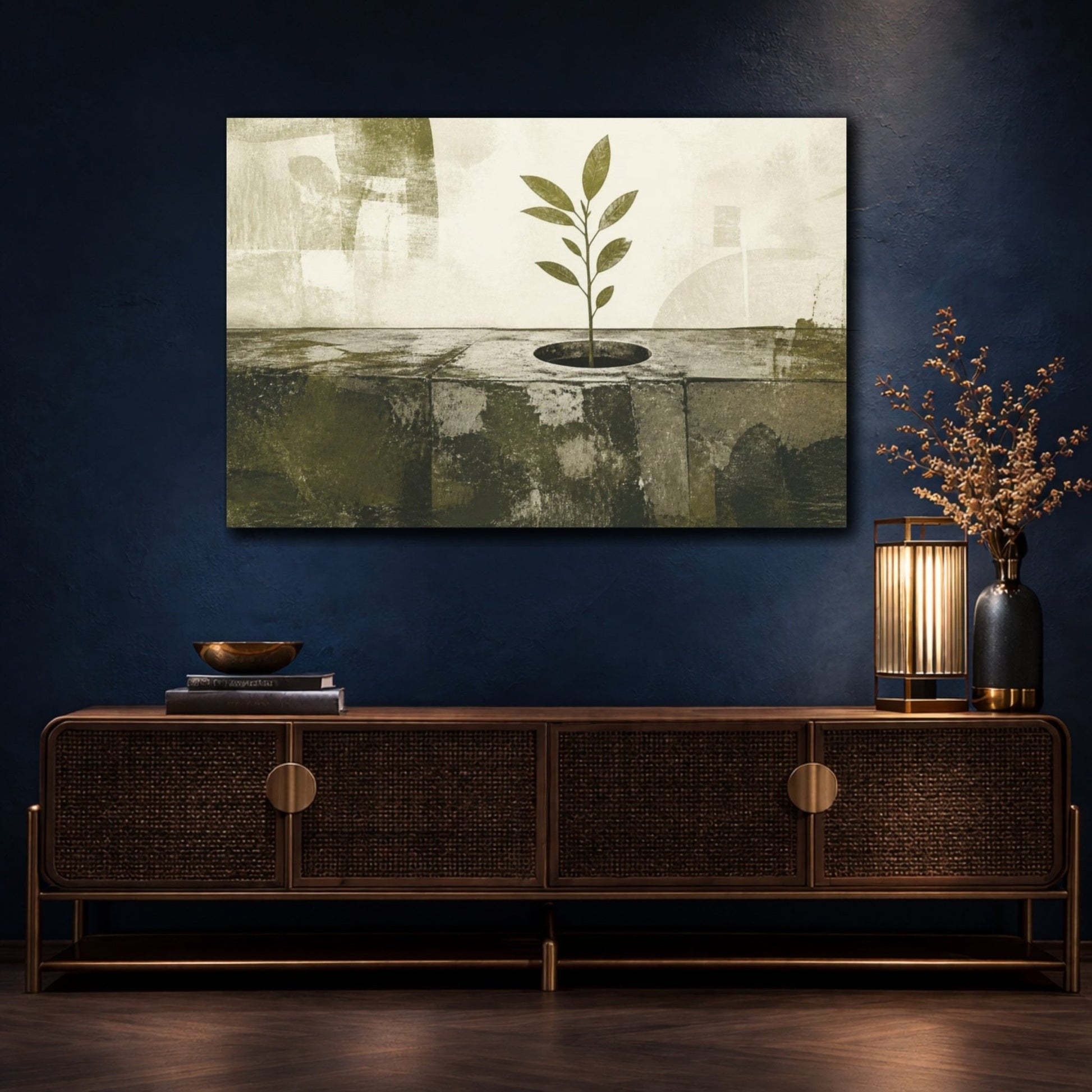 Motivation Sapling Rising Canvas Print – Living Room, Above Couch - YesArtYes