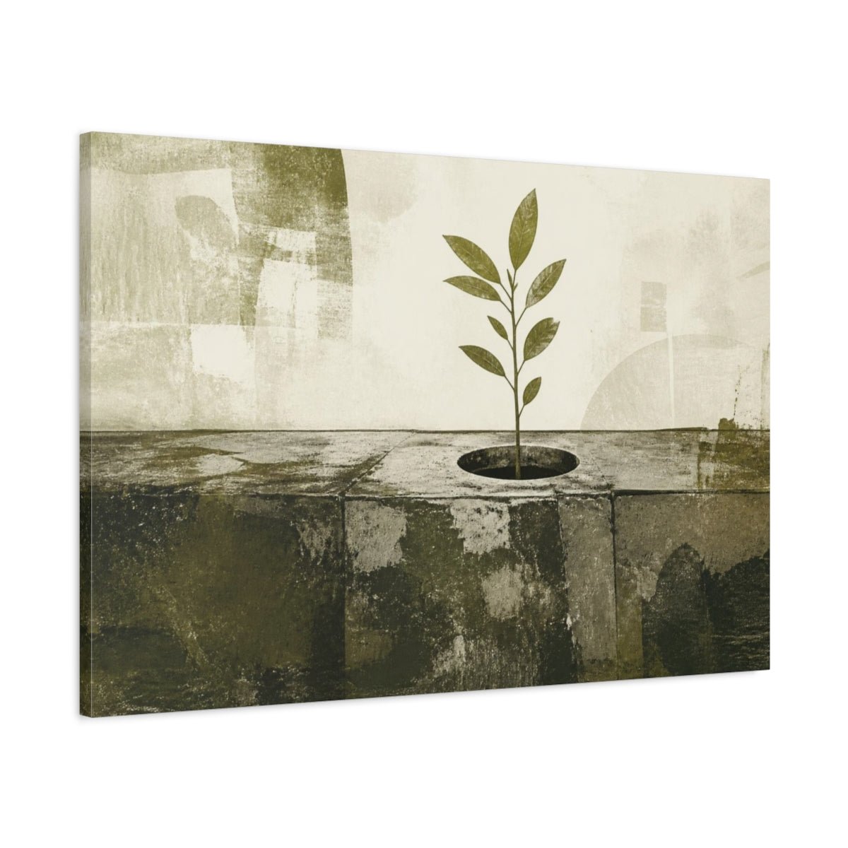 Motivation Sapling Rising Canvas Print – Living Room, Above Couch - YesArtYes
