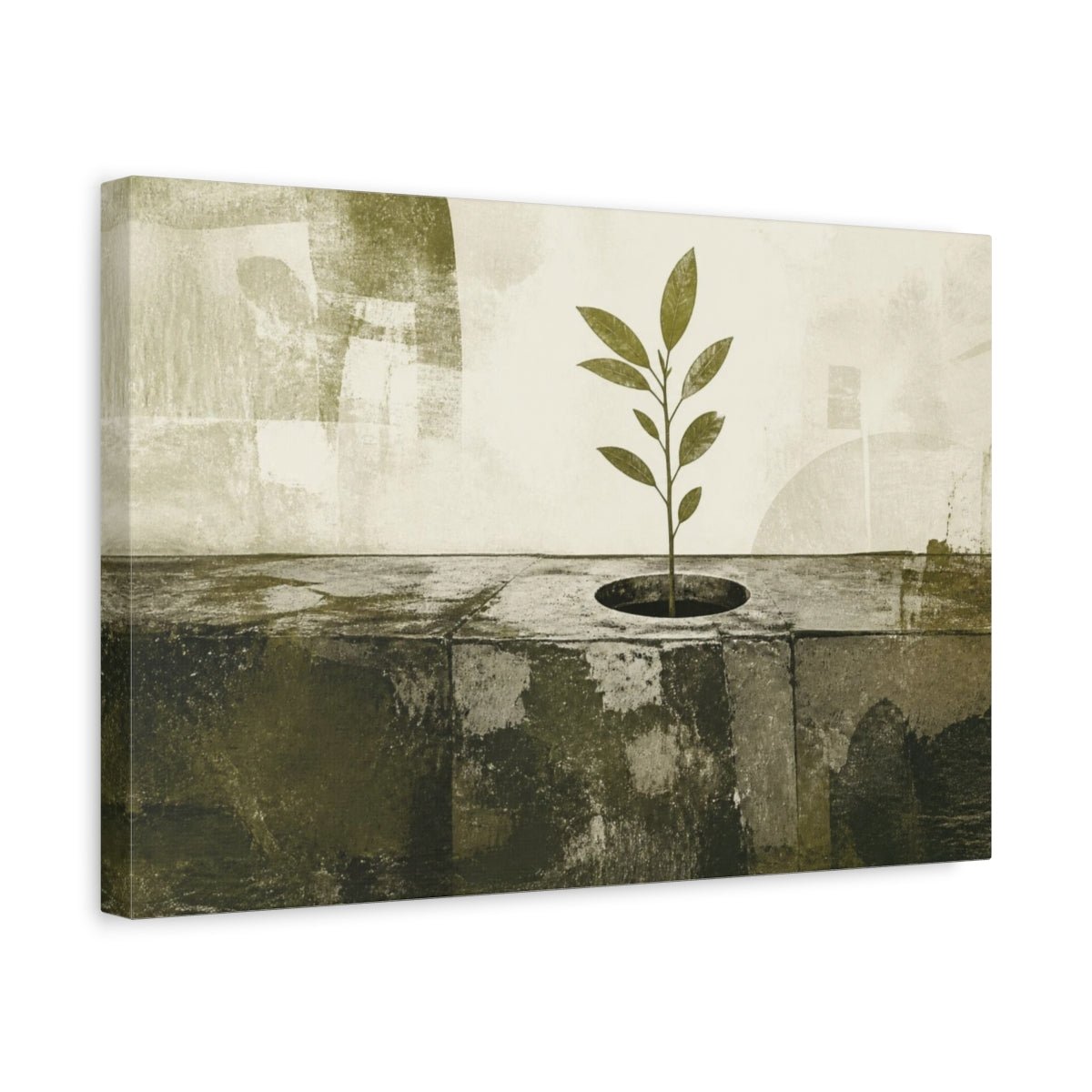 Motivation Sapling Rising Canvas Print – Living Room, Above Couch - YesArtYes