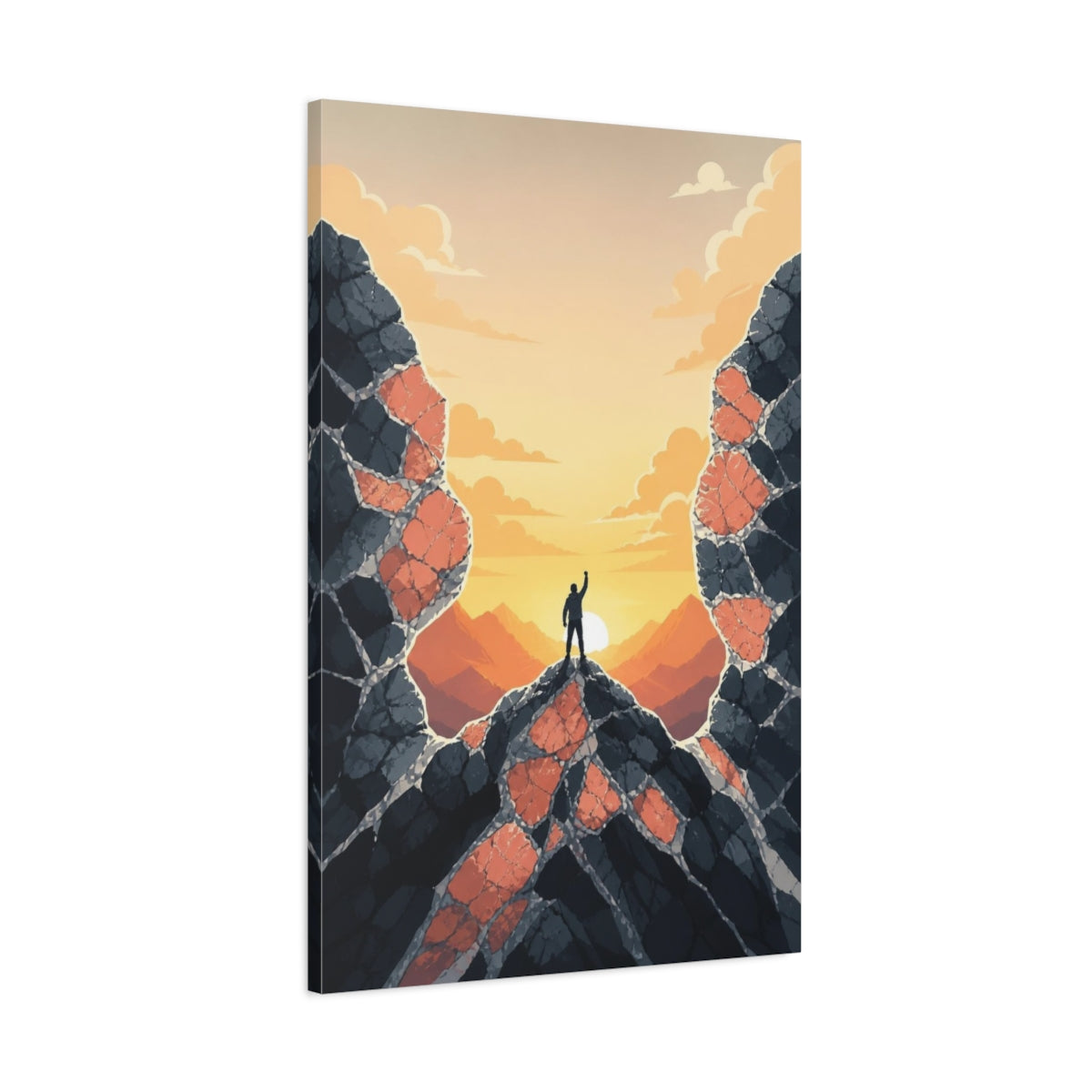 Main Mockup. Motivation Summit Climber shown as canvas print