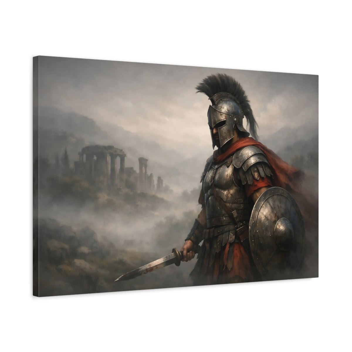Movies Ancient Warrior Scene - Canvas Wall Art Print - YesArtYes