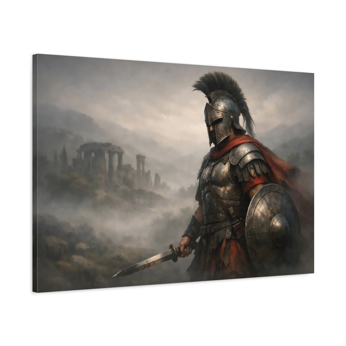 Movies Ancient Warrior Scene - Canvas Wall Art Print - YesArtYes