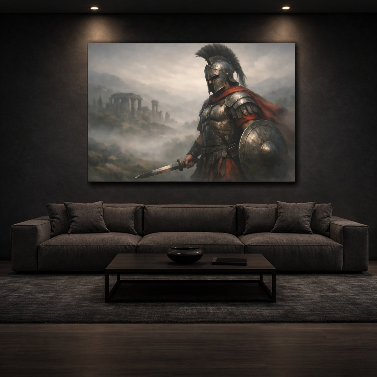 Movies Ancient Warrior Scene - Canvas Wall Art Print - YesArtYes