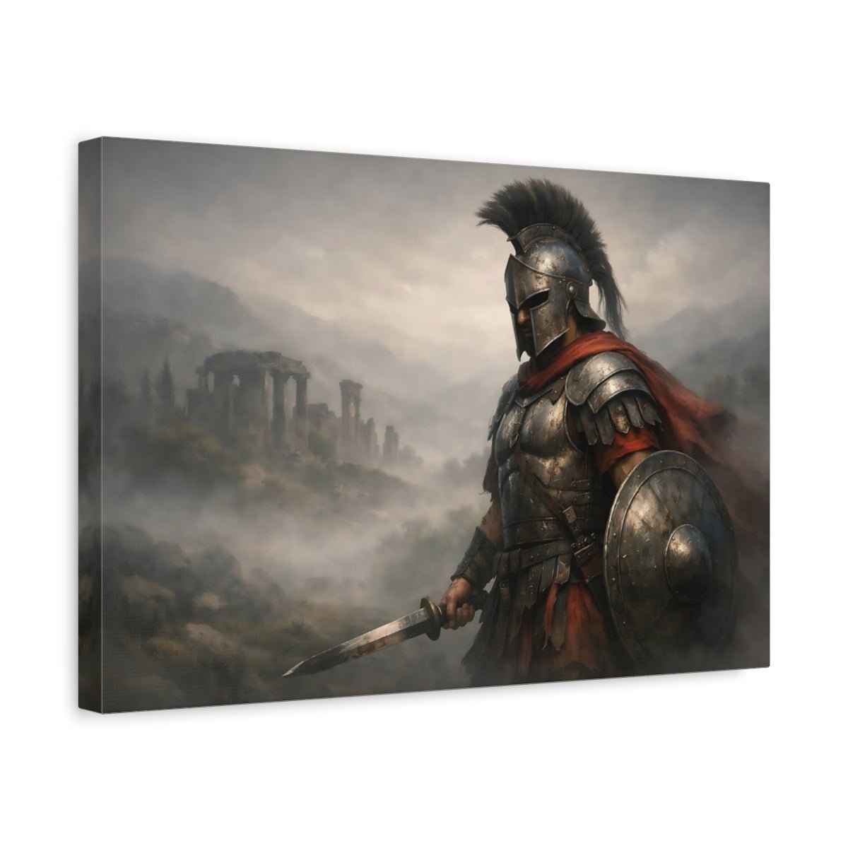 Movies Ancient Warrior Scene - Canvas Wall Art Print - YesArtYes