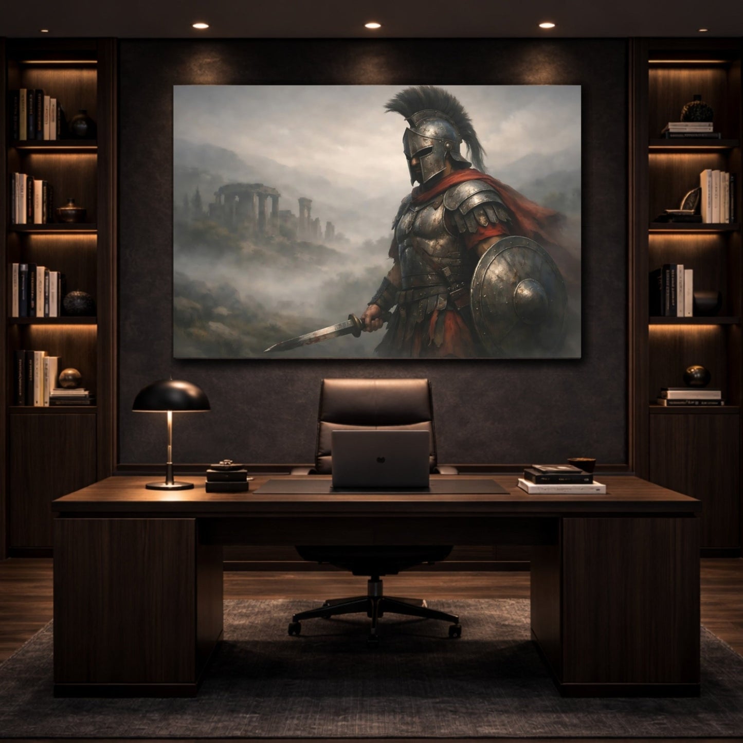 Movies Ancient Warrior Scene - Canvas Wall Art Print - YesArtYes