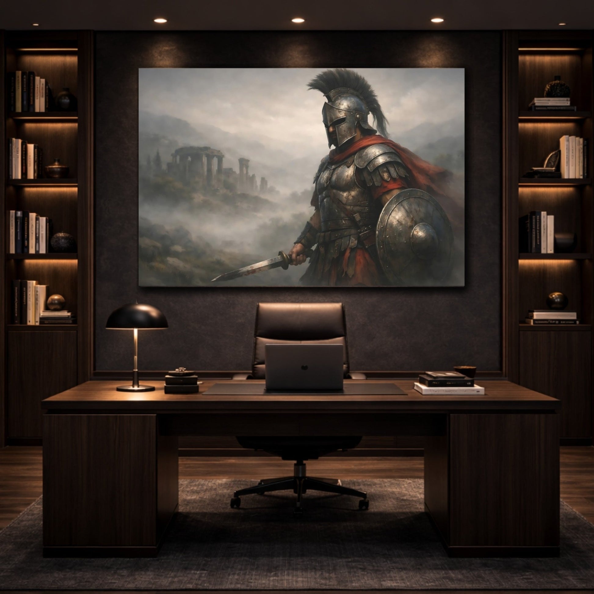 Movies Ancient Warrior Scene - Canvas Wall Art Print - YesArtYes