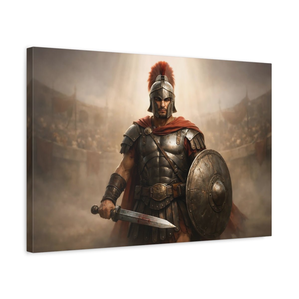 Movies Roman Warrior Ancient Art - Canvas Wall Art Print - YesArtYes