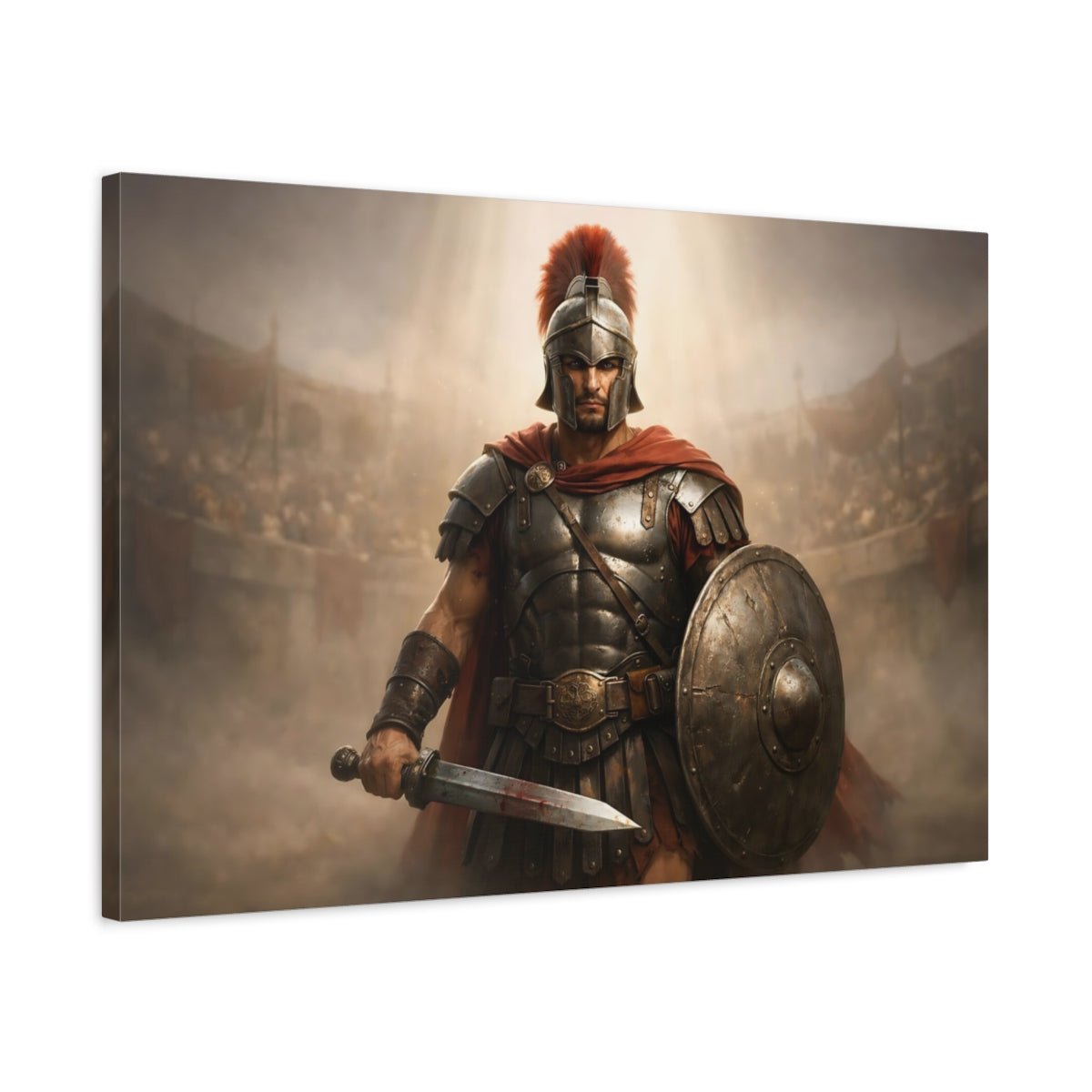 Movies Roman Warrior Ancient Art - Canvas Wall Art Print - YesArtYes