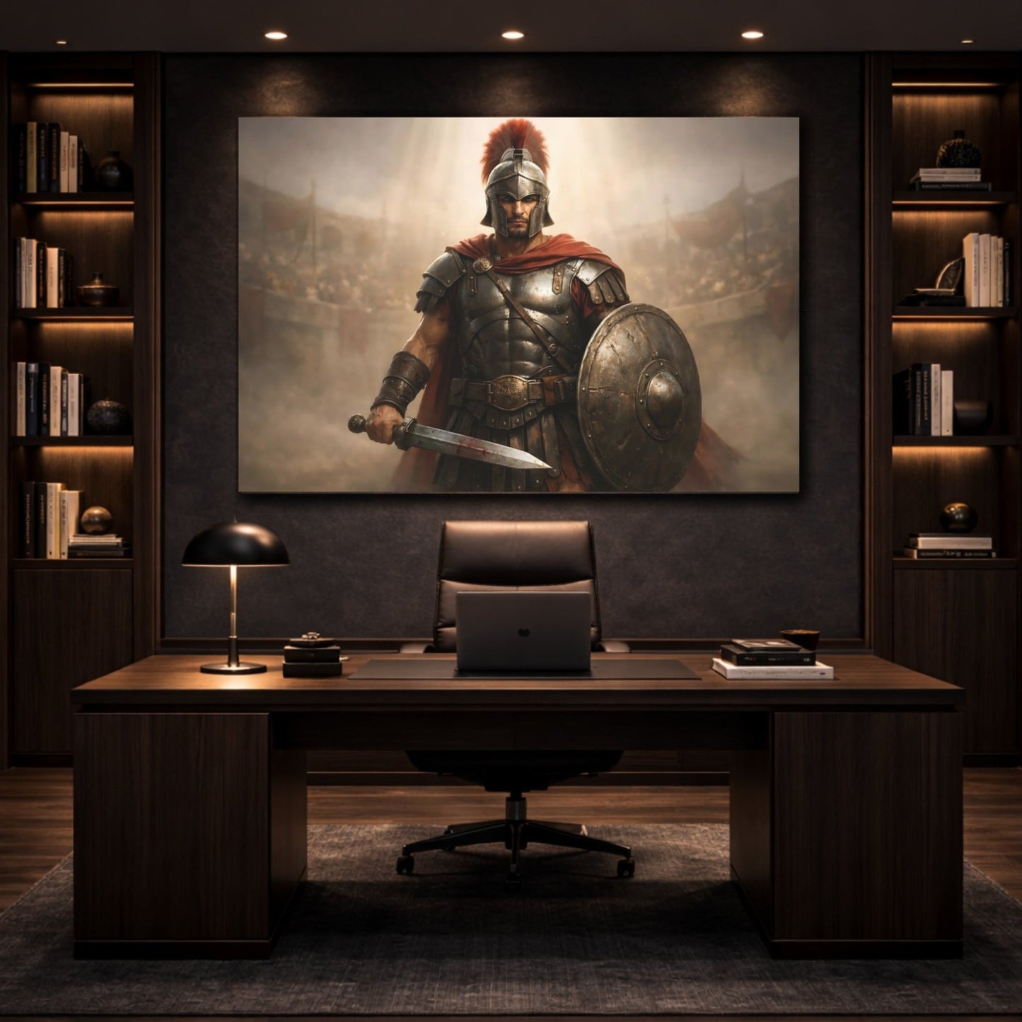 Movies Roman Warrior Ancient Art - Canvas Wall Art Print - YesArtYes