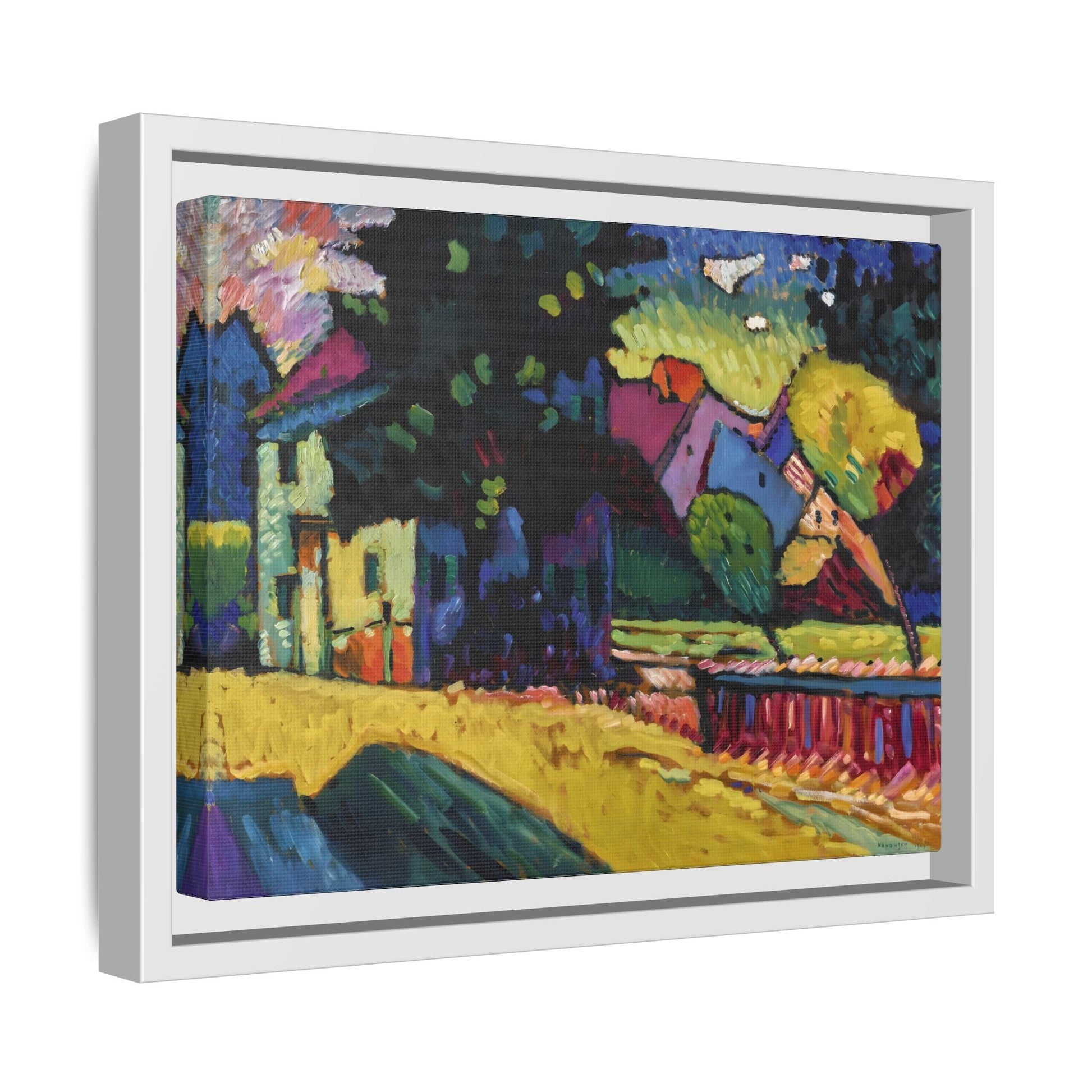 Murnau Geometric Canvas Print - Abstract Kandinsky Bavarian Geometric Wall Art - YesArtYes