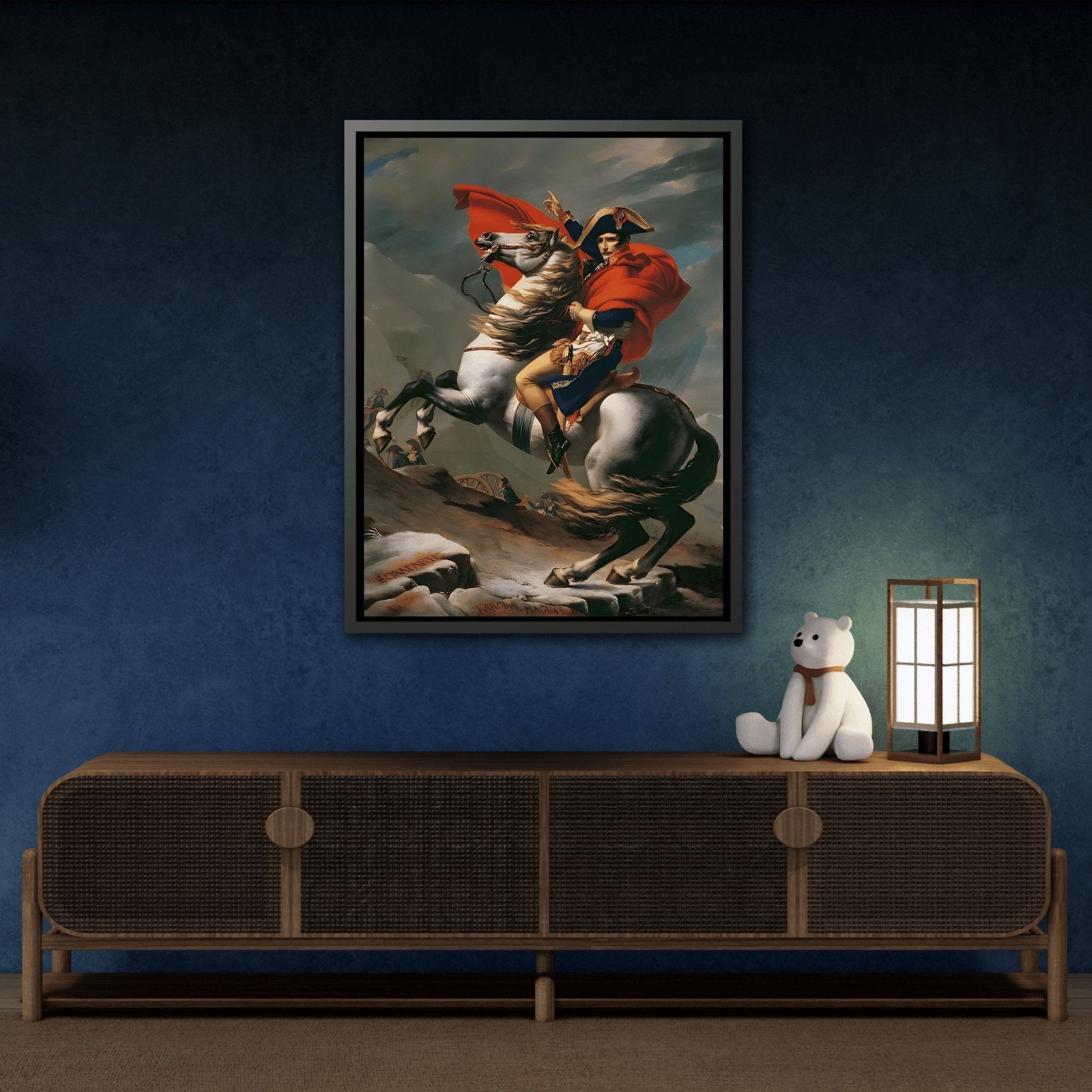 Napoleon Crossing Alps Canvas Prints - Jacques Louis David Wall Art